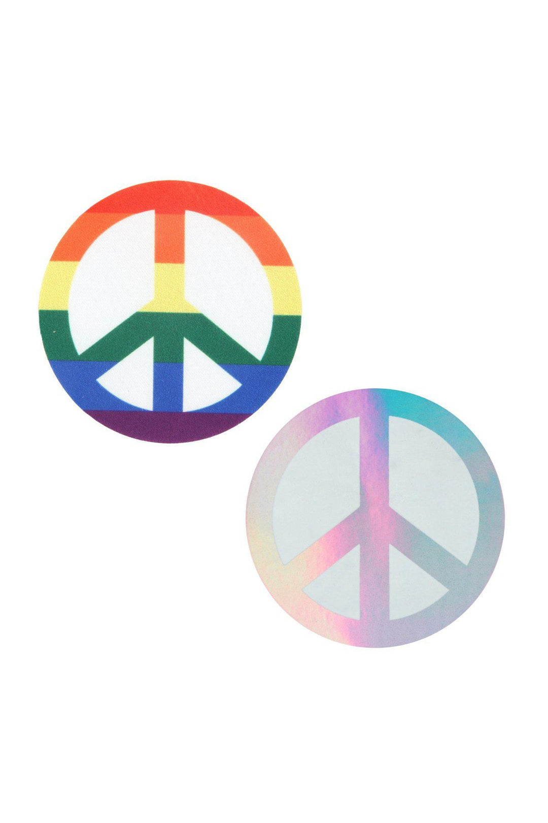 Rainbow Peace Sign Pasties Set-Pasties-Peekaboo Pasties-Multi-O/S-SEXYSHOES.COM