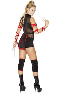 Roma Costumes Roma Ninja Striker Costume in Black