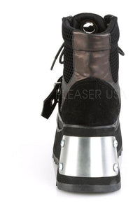 Demonia SCENE-53  Platform Boot in Black Fabric