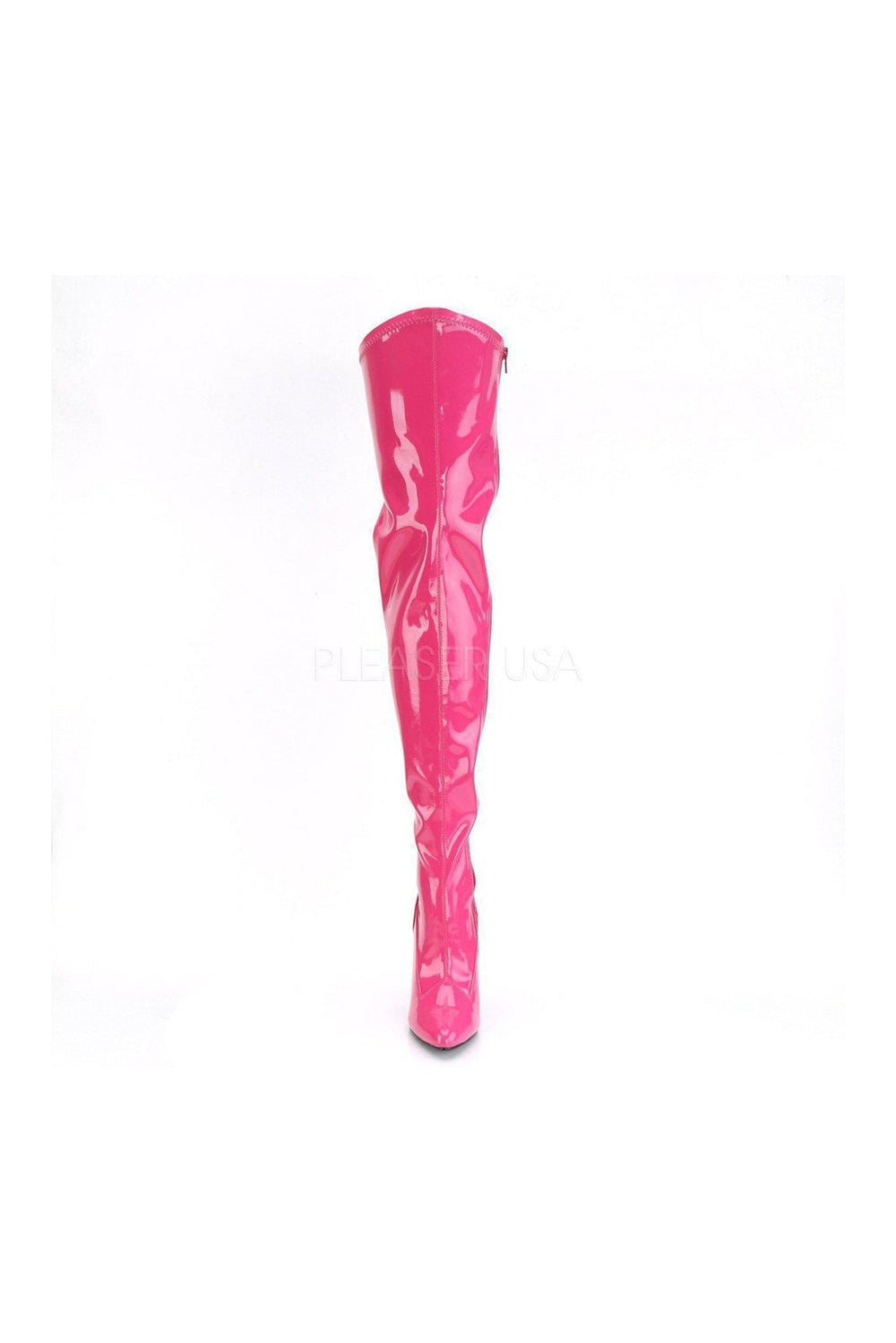 Pleaser SEDUCE-3000 Thigh Boot in Fuchsia Patent