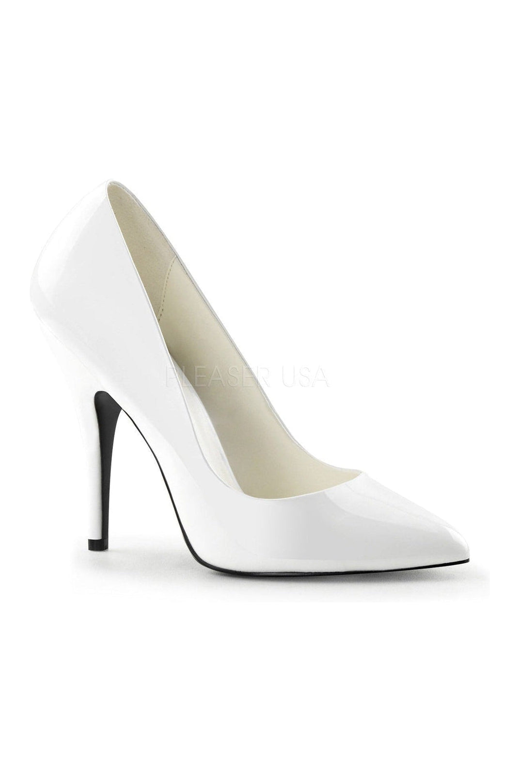 SEDUCE-420 Pump | White Patent-Pleaser-White-Pumps-SEXYSHOES.COM