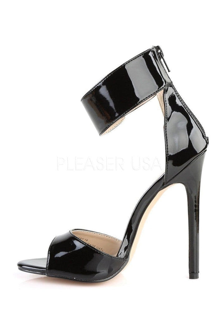 SEXY-19 Sandal | Black Patent-Pleaser-Sandals-SEXYSHOES.COM