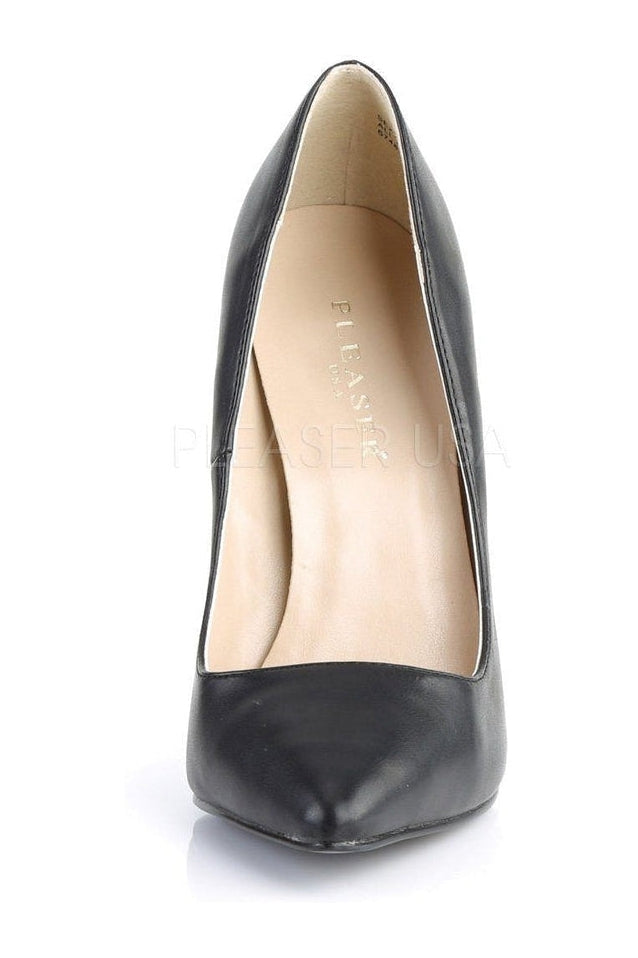 SEXY-20 Pump | Black Faux Leather-Pleaser-Pumps-SEXYSHOES.COM