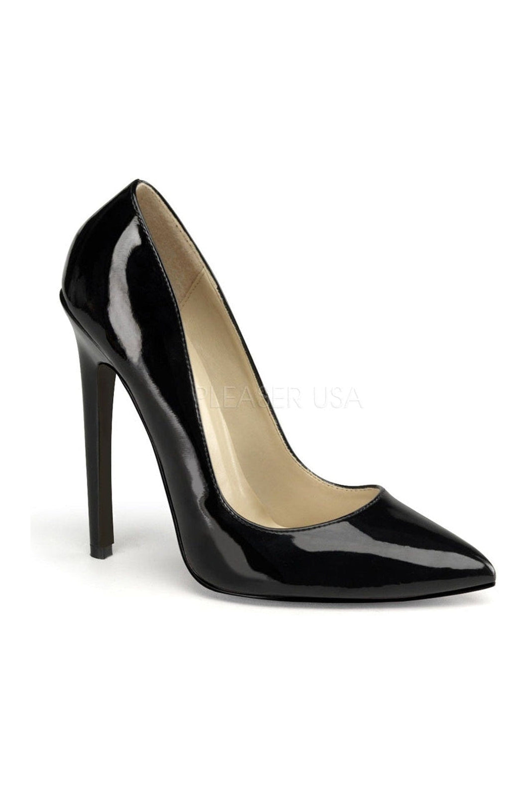 SEXY-20 Pump | Black Patent-Pleaser-Black-Pumps-SEXYSHOES.COM