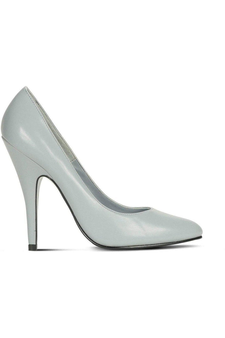 Sexy-4211 Vintage High Heel Pump | Grey Faux Leather-Sexyshoes Brand-Pumps-SEXYSHOES.COM