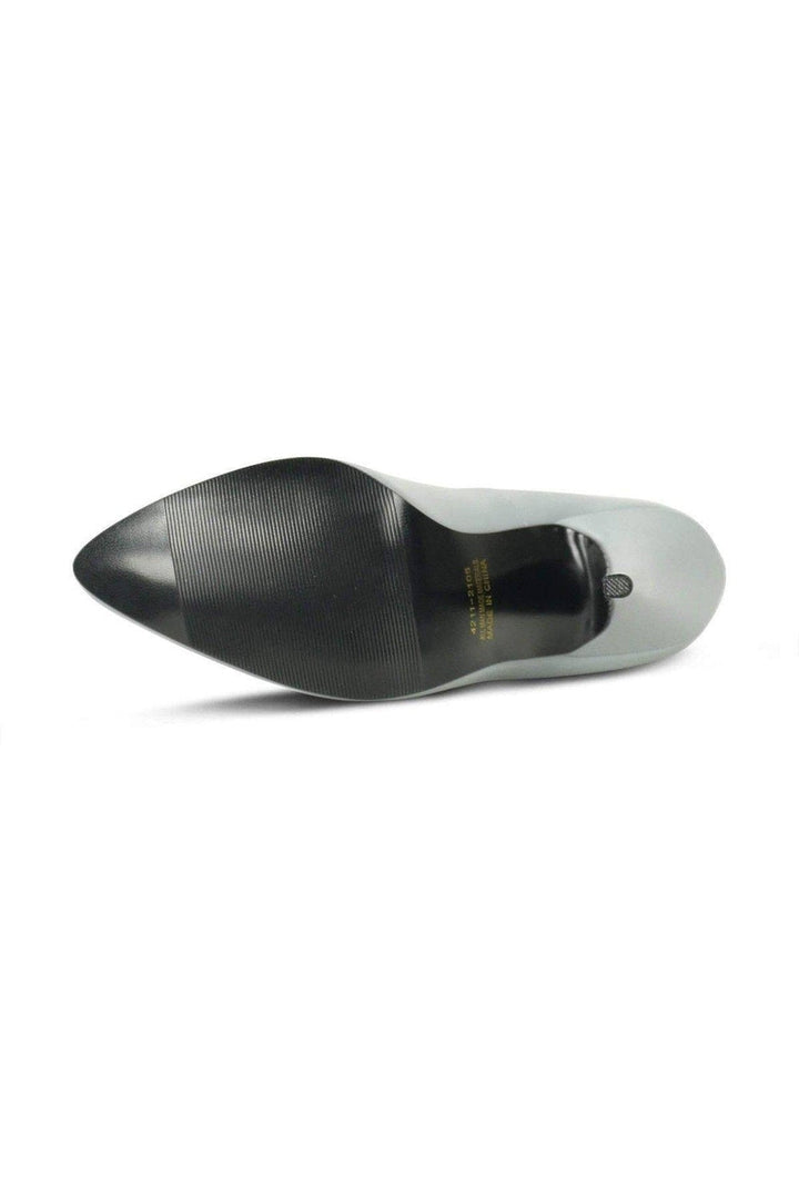 Sexy-4211 Vintage High Heel Pump | Grey Faux Leather-Sexyshoes Brand-Pumps-SEXYSHOES.COM