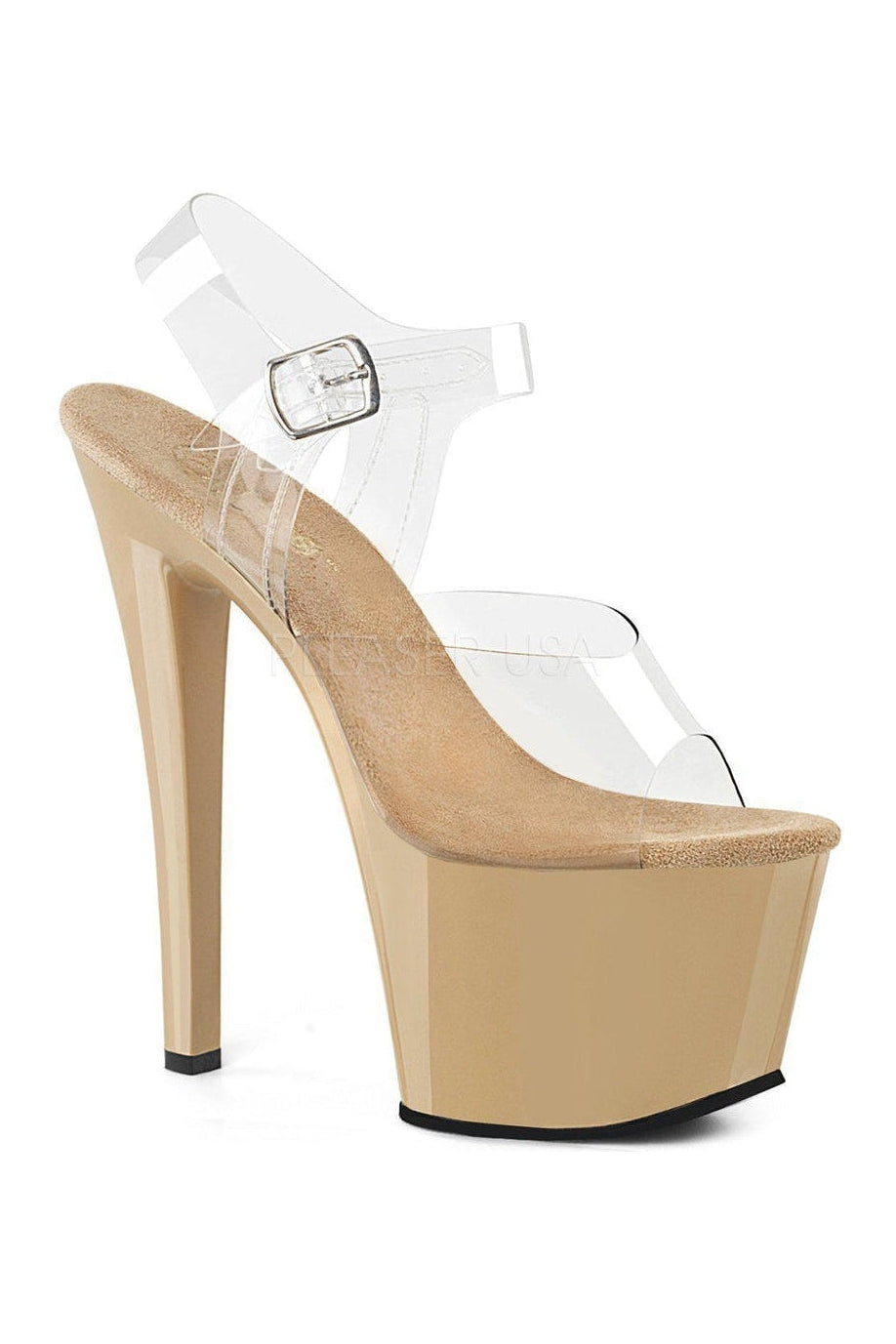 Pleaser Clear Sandals Platform Stripper Shoes | Buy at Sexyshoes.com