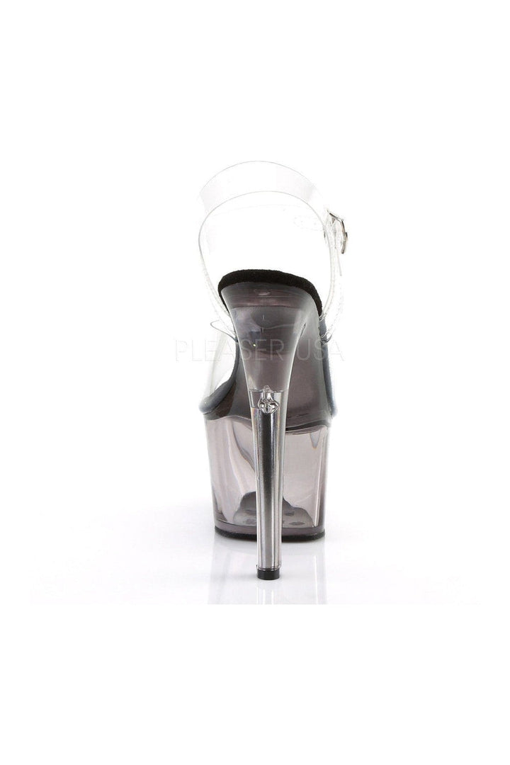 Pleaser SKY-308T Platform Sandal in Clear Vinyl