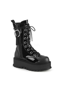 Demonia SLACKER-220  Ankle Boot in Black Patent from SexyShoes.com