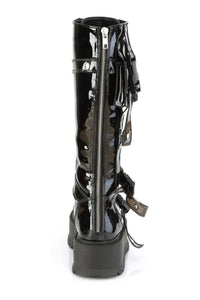 Demonia SLACKER-260 Knee Boot in Black Patent