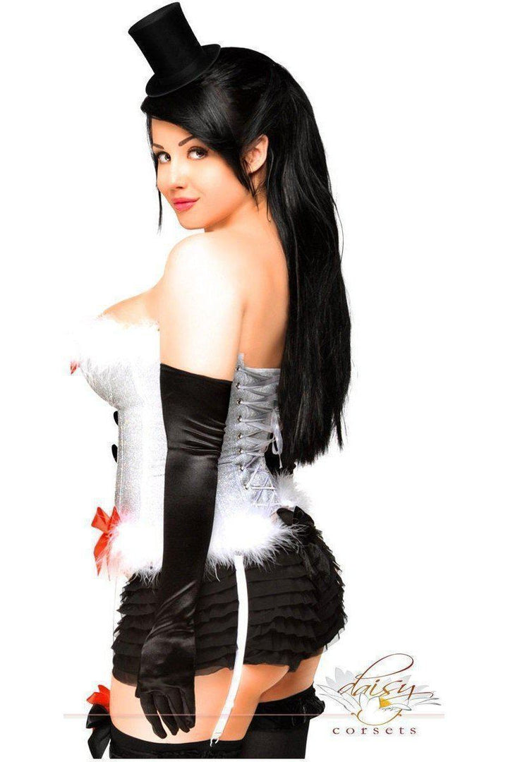 SS-4 PC Sexy "Frost Bitten" Costume-Lingerie-Daisy Brand-Multi-3X-SEXYSHOES.COM