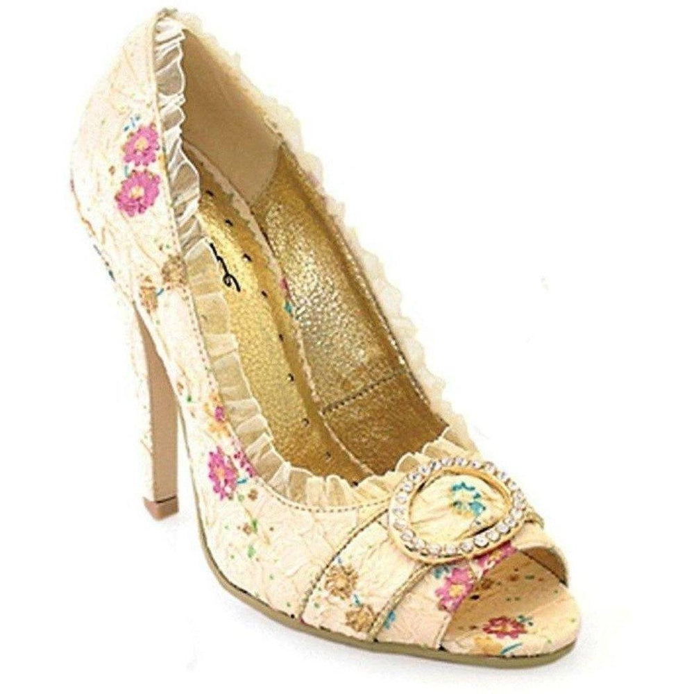 SS-418-TORI Costume Pump | Nude Fabric-Footwear-Ellie Brand-Nude-9-Fabric-SEXYSHOES.COM