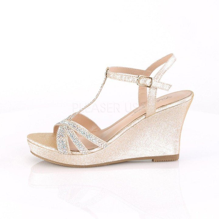 SS-SILVIE-20 Wedge | Tan Fabric-Final Sale-SEXYSHOES.COM