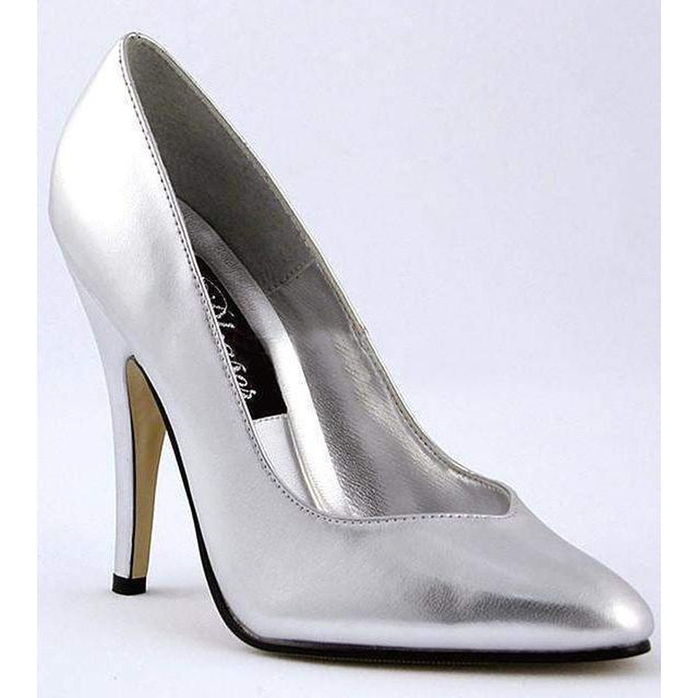 Pleaser Brand Pumps 394212/Silver/Met/7 Available online SexyShoes 
