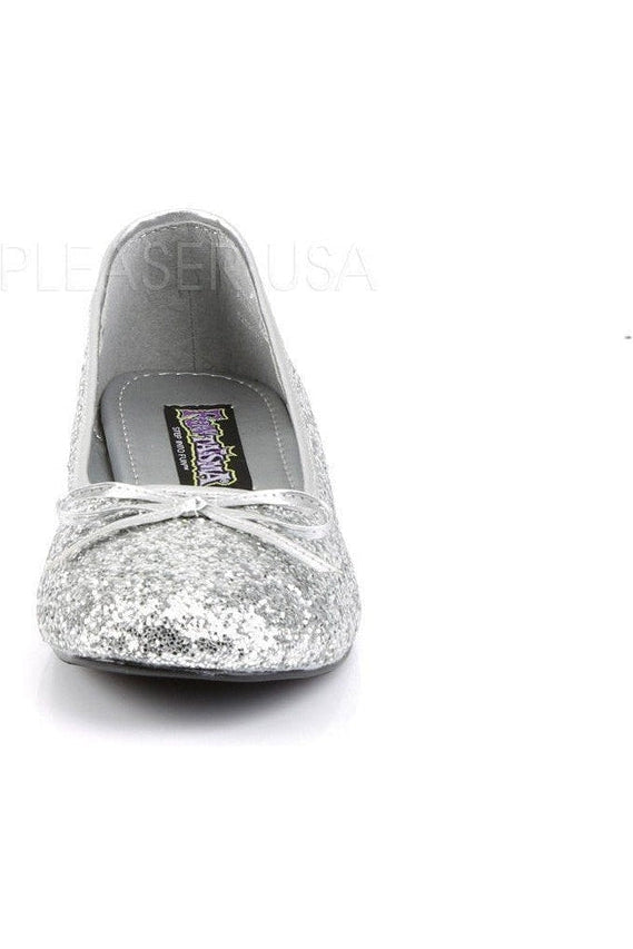 STAR-16G Flat | Silver Glitter-Funtasma-Flats-SEXYSHOES.COM