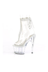 Pleaser STARDUST-1018C-2RS Exotic Ankle Boot in Clear Vinyl