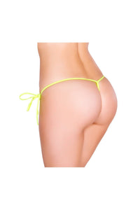 Yellow-Dancewear Separates-String Back Tie Side Bottom-Roma Dancewear-SEXYSHOES.COM