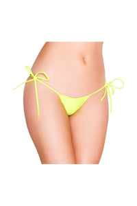 Roma Dancewear String Back Tie Side Bottom in Yellow  from SexyShoes.com