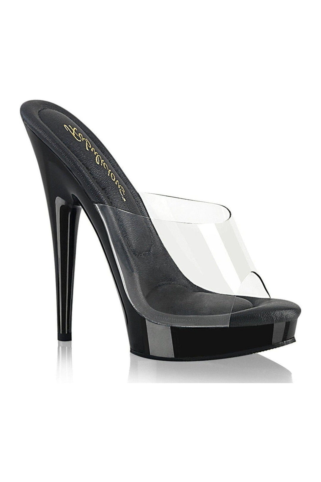 SULTRY-601 Slide | Clear Vinyl-Slides-Fabulicious-Clear-6-Vinyl-SEXYSHOES.COM