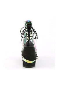 Demonia SWING-115  Platform Pump in Black Patent