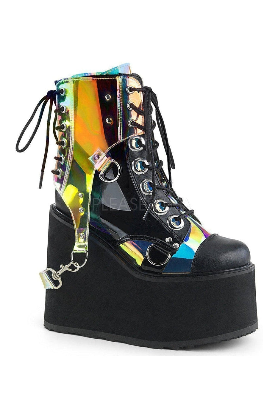 Demonia SWING-115  Platform Pump in Black Patent from SexyShoes.com