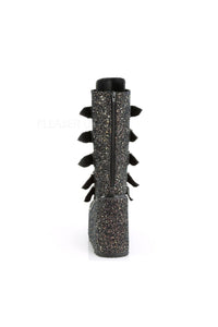 Demonia SWING-230G  Knee Boot in Black Glitter