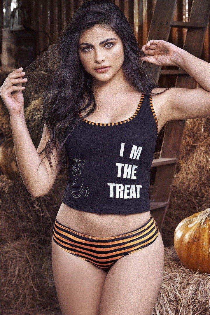 Treat 2 Piece Pajama Short Set-Sleepwear-Mapale-SEXYSHOES.COM