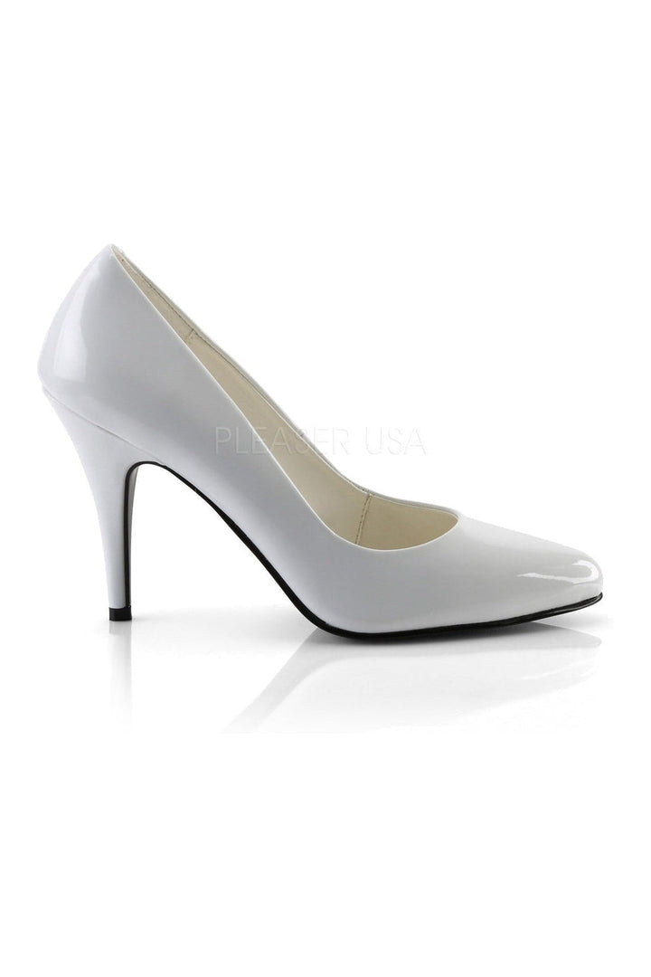 VANITY-420 Pump | White Patent-Pleaser-Pumps-SEXYSHOES.COM