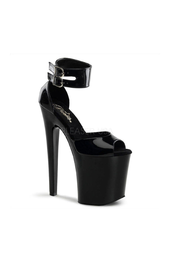 Pleaser Black Sandals Platform Stripper Shoes | Buy at Sexyshoes.com