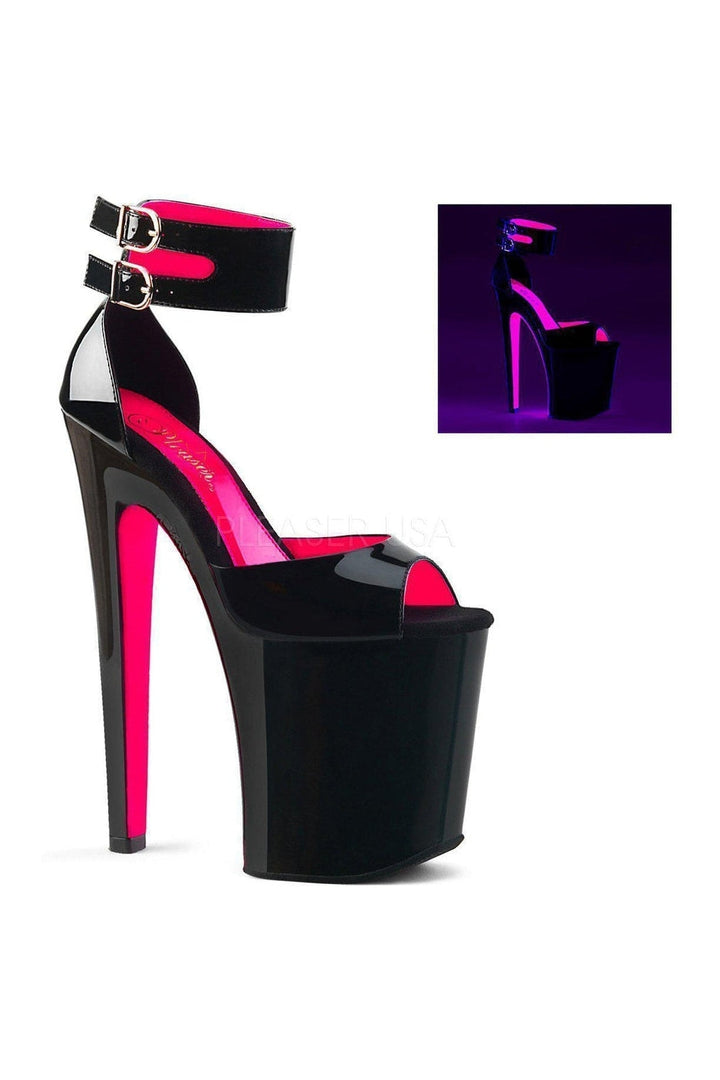 Pleaser Black Sandals Platform Stripper Shoes | Buy at Sexyshoes.com