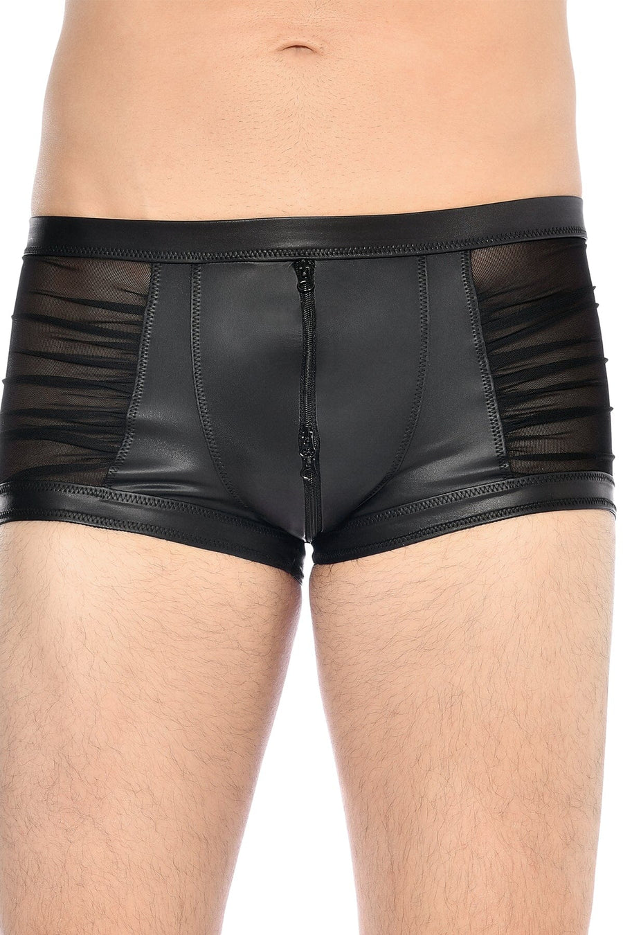 L'HOMME THEON Wetlook Boxers in Black 