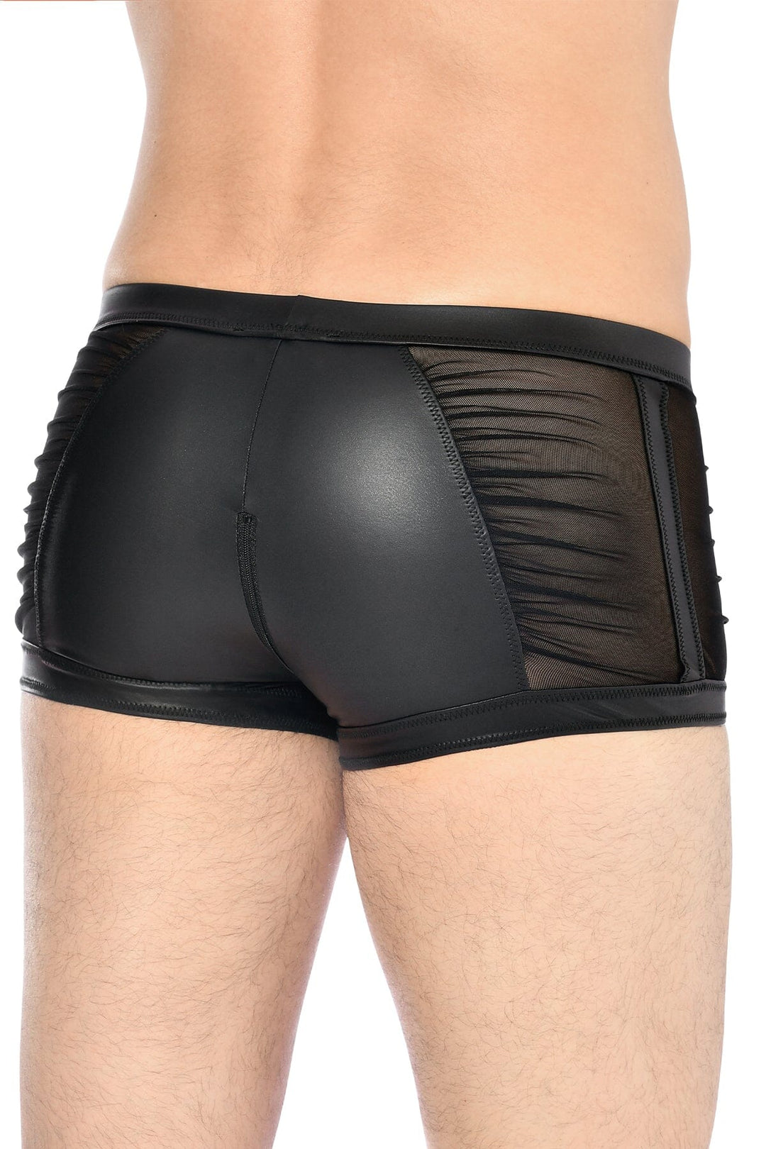 L'HOMME THEON Wetlook Boxers in Black 