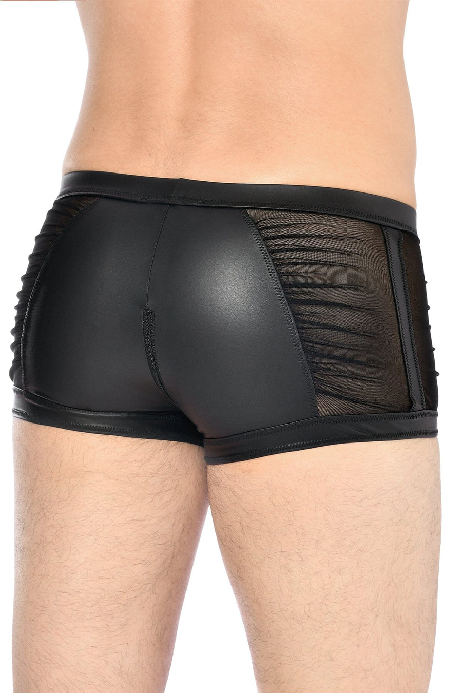 L'HOMME THEON Wetlook Boxers in Black 