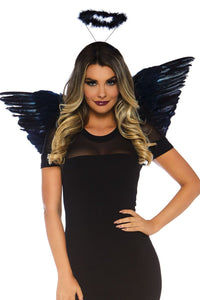 2 Piece Angel Accessory Kit, Includes Wings And Halo-Wings + Harness-SEXYSHOES.COM