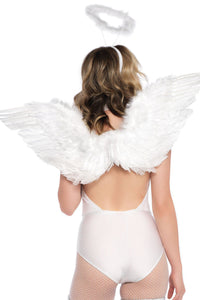 2 Piece Angel Accessory Kit, Includes Wings And Halo-Wings + Harness-SEXYSHOES.COM