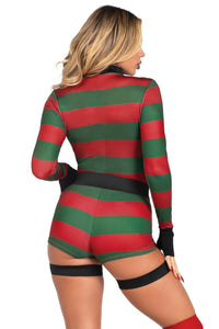 Leg Avenue 2 Piece Dream Killer High Neck Romber Belt Harness in Multi 