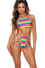 2 Piece Strappy Rainbow Set