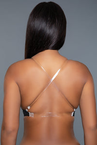 BeWicked U Shape Bra with Removable straps in Black 