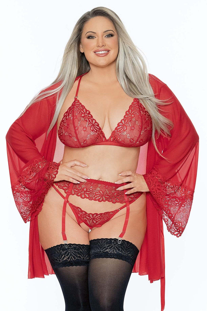 Mix & Match Queen Mesh & Lace Robe