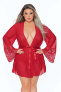 Mix & Match Queen Mesh & Lace Robe