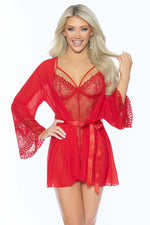 Mix & Match Mesh & Lace Robe
