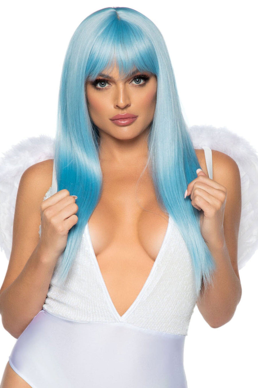 Marabou Trimmed Angel Wings-Wings + Harness-SEXYSHOES.COM