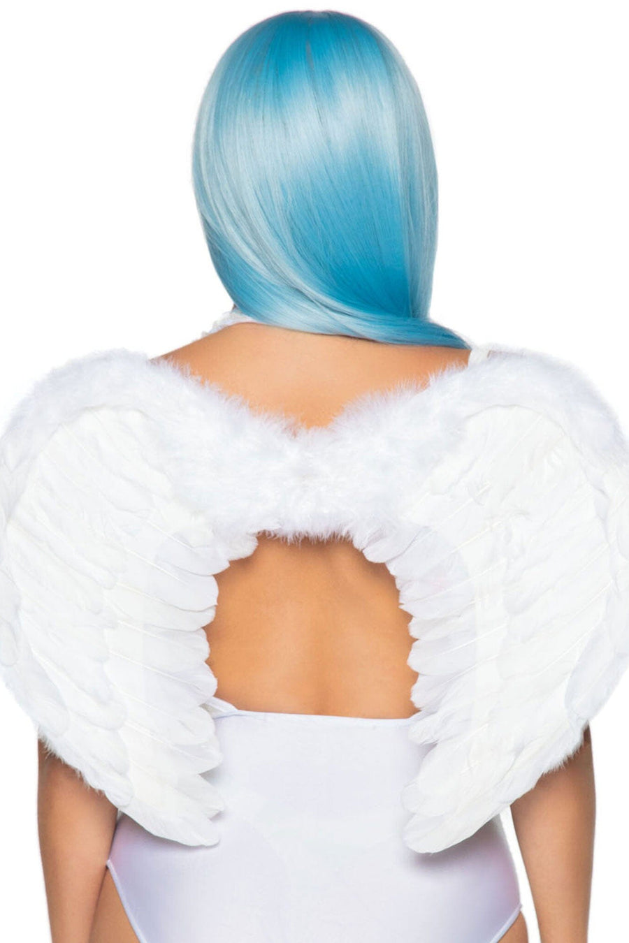 Marabou Trimmed Angel Wings-Wings + Harness-SEXYSHOES.COM