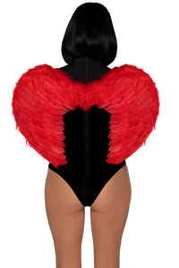 Marabou Trimmed Angel Wings-Wings + Harness-SEXYSHOES.COM