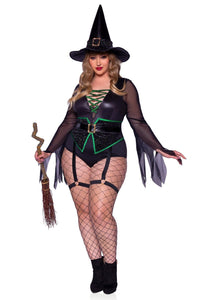 Leg Avenue 2 Piece Broomstick Babe in Black  from SexyShoes.com
