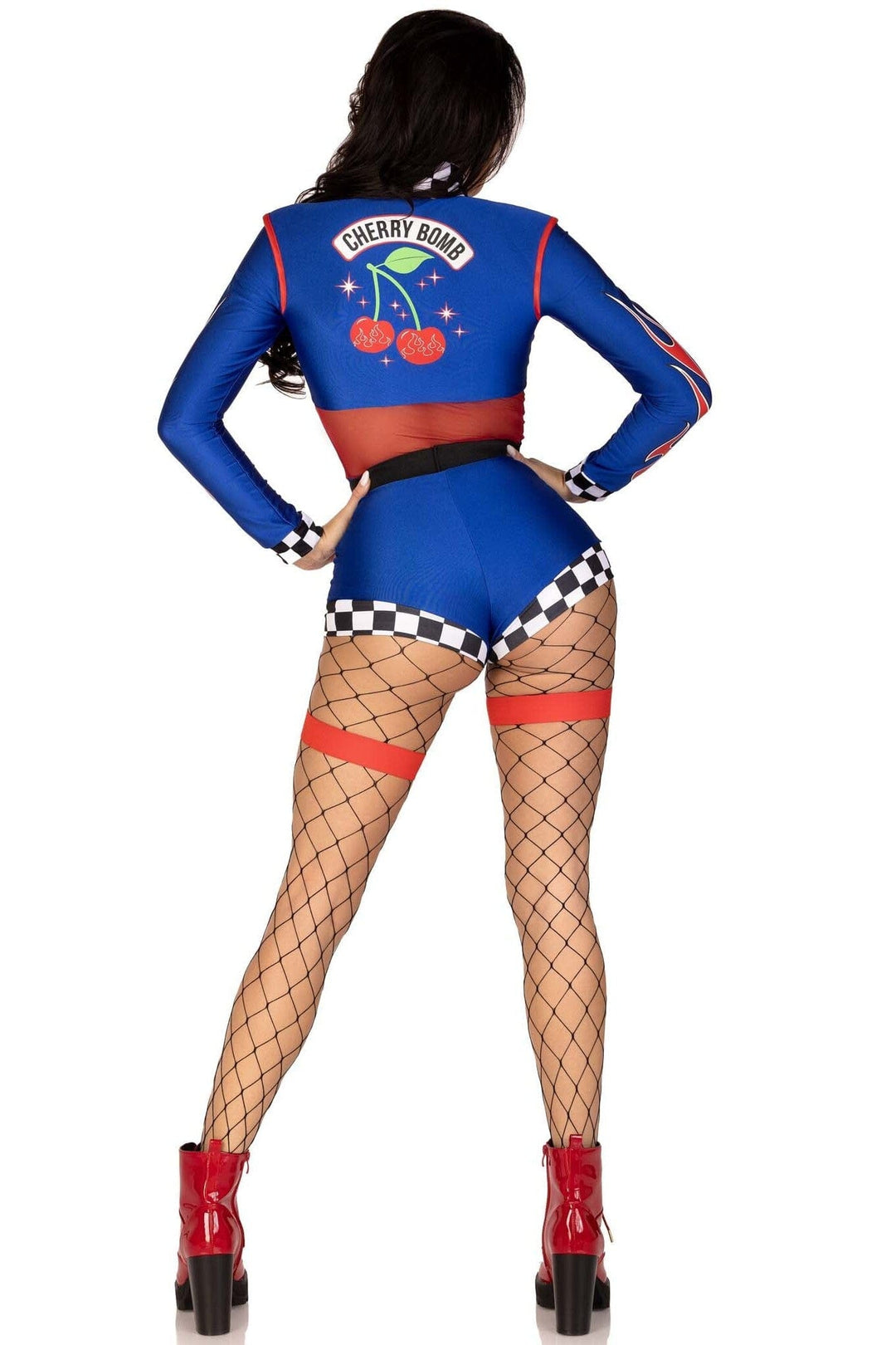 2 Piece Cherry Bomb Racer-Uniformed Costumes-SEXYSHOES.COM