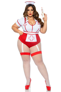 Leg Avenue 2 Piece Nurse Feelgood in Red  from SexyShoes.com