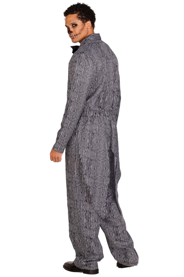 2 Piece Pinstriped Tux Jumpsuit