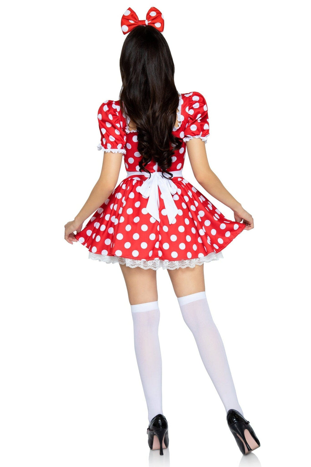 Leg Avenue 2 Piece Polka Dot Dress in Red 