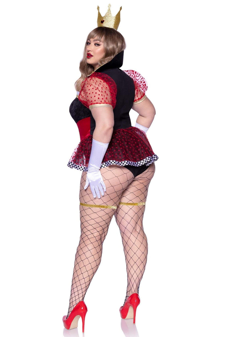 Leg Avenue 2 Piece Ravishing Red Queen in Black 